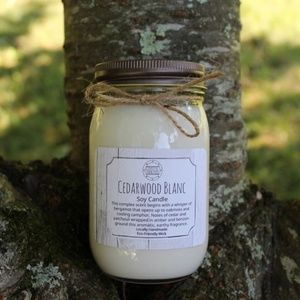 Cedarwood Blanc Soy Candle